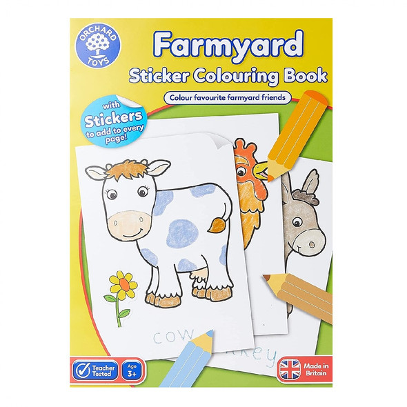 Orchard Toys Farmyard Sticker Colouring Book Orchard Toys Farmyard Sticker Colouring Book