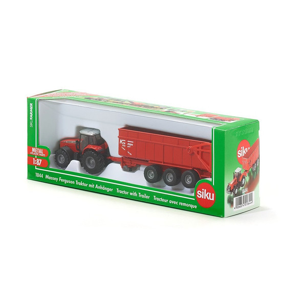 Siku 1:87 Massey Ferguson Tractor With Trailer