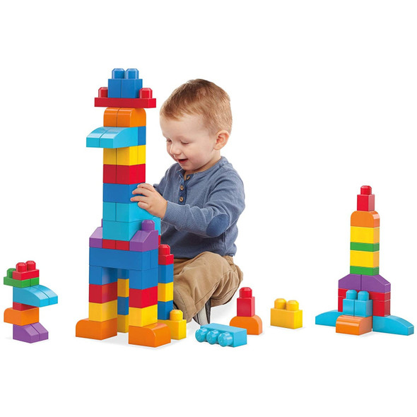Mega Bloks 60 Piece Big Building Bag Blue