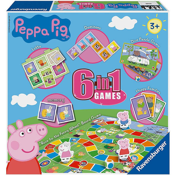Ravensburger Peppa Pig 6 in 1 Games Box