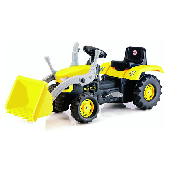 Dolu Yellow Pedal Operated Tractor With Excavator