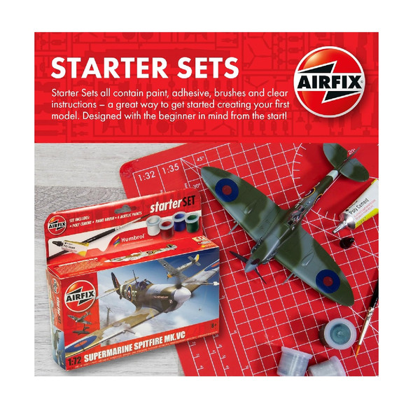Airfix Starter Set - North American P-51D Mustang Model Kit Airfix Starter Set - North American P-51D Mustang Model Kit