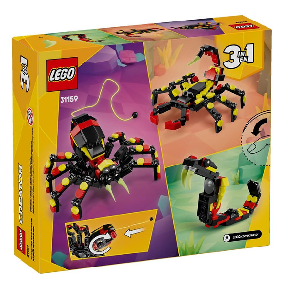 Lego Creator Wild Animal 3 In 1 Set - Surprising Spider Snake Or Scorpion