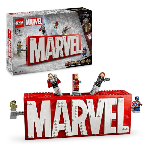 Lego Marvel Marvel Logo & Minifigures