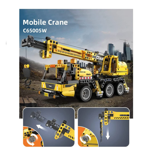 CaDa Mobile Crane construction Set 658 Pieces