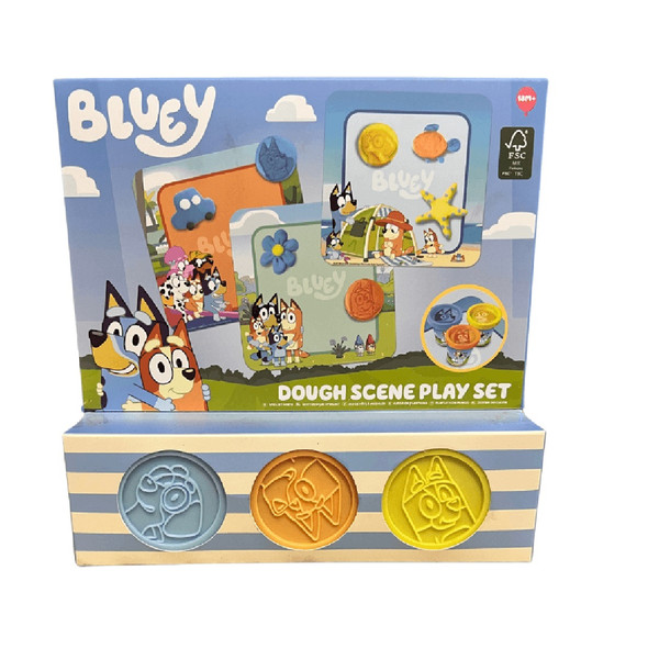 Bluey Childrens Dough Scene Play Set