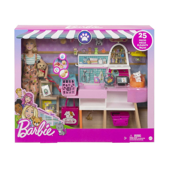 Barbie Pet Boutique Playset With Doll & Accessories