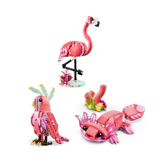Lego 31170 Creator 3In1 Pink Flamingo, Cockatoo Or Axolotl 288 Piece Set Lego 31170 Creator 3In1 Pink Flamingo, Cockatoo Or Axolotl 288 Piece Set