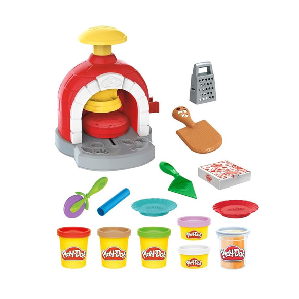 Play-Doh Pizza Oven Playset With 6 Cans Of Play-Doh And 8 Accessories