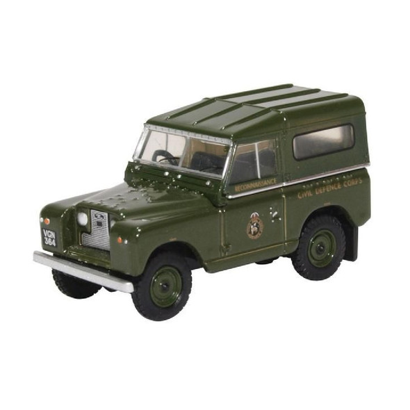Oxford Diecast Land Rover Series II SWB Hard Back Civil Defence Model Vehicle