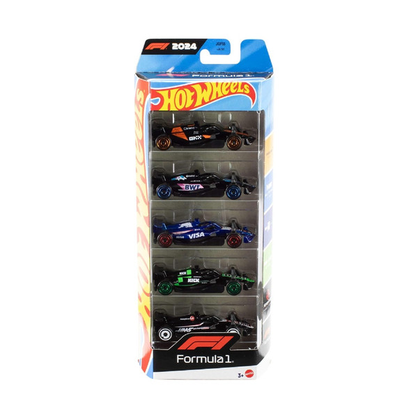 Hot Wheels Formula 1 Race Cars 5 Pack Assorted Cars
