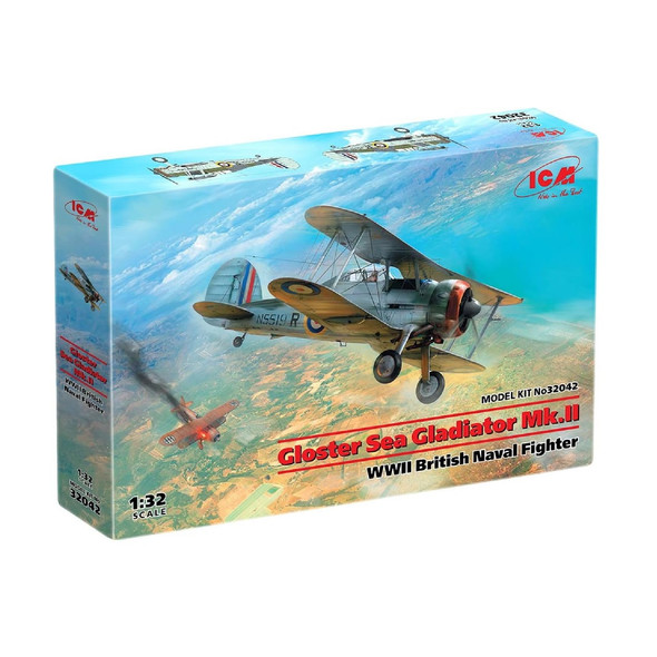 ICM Gloster Sea Gladiator MK.II WWII British Naval Fighter Plane