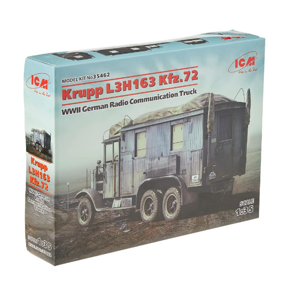 ICM Krupp L3H163 Kfz.72 Wwii German Radio Communication Truck (20