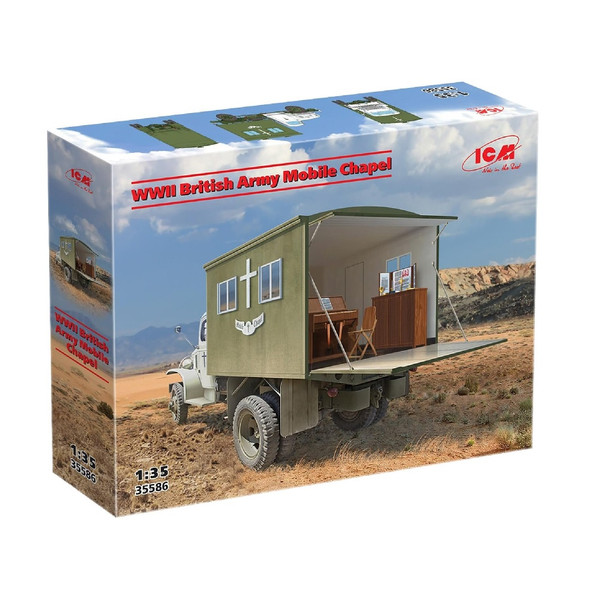 ICM Wwii British Army Mobile Chapel With Accessories