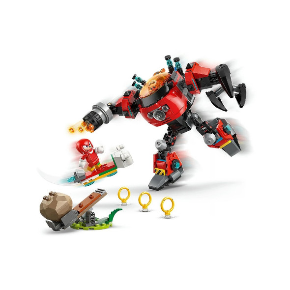 Lego Sonic 77005 Knuckles Vs. Dr. Eggman Egg Crusher Mech 350 Piece Set