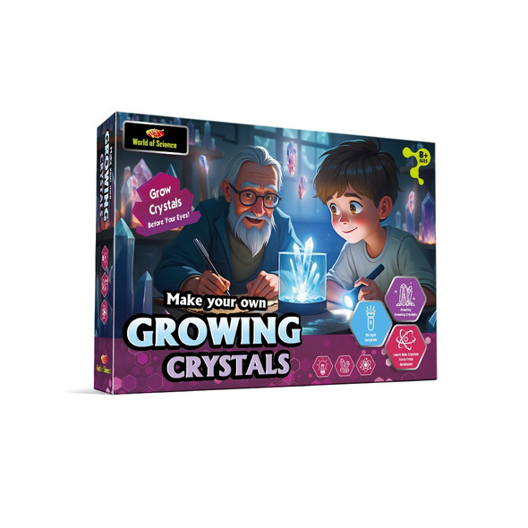 World Of Science Make Your Own Growing Crystals Kit