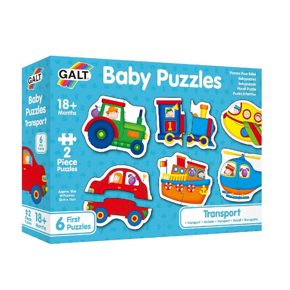 Galt Babys First 6 Transport Vehicle Puzzles