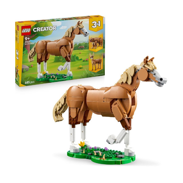 Lego 31166 Creator 3 In 1 Beautiful Horse 685 Piece Set