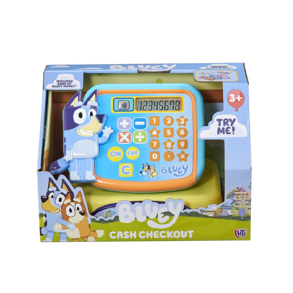 Childrens Bluey Cash Register Checkout Play Set Childrens Bluey Cash Register Checkout Play Set