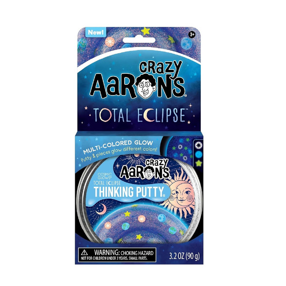 Crazy Aaron's Trendsetters Total Eclipse Fidget Putty 4" Tin