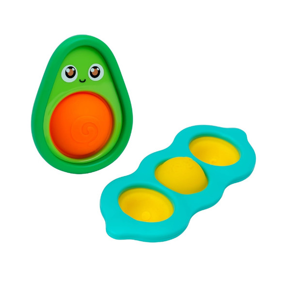 Play Tots Avocado & Bean Popper Baby Sensory Toys