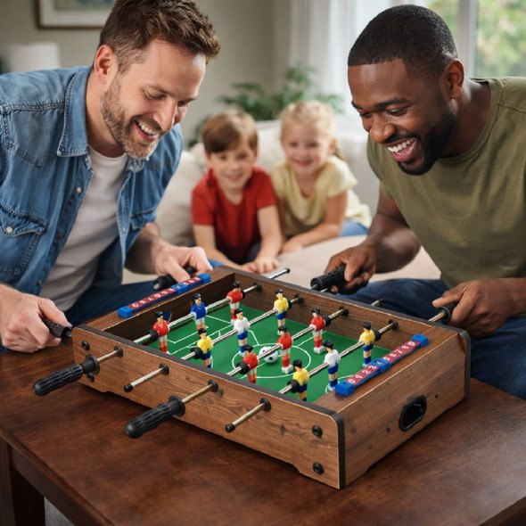 AMRAP 20 Inch Tabletop Football Game Mini Wooden Foosball Table