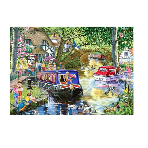 House Of Puzzles Summer On The River 1000 Piece Jigsaw Puzzle