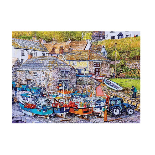 House Of Puzzles Cadgwith Cove Big 500 Piece Jigsaw Puzzle
