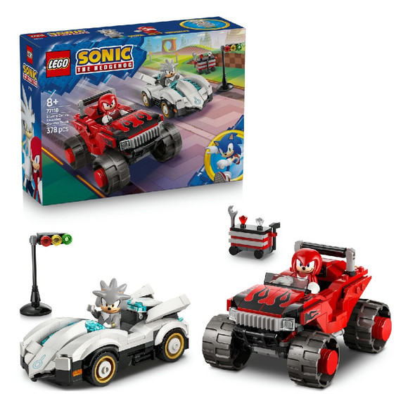 Lego Sonic Silver'S Car Vs. Knuckles' Monster Truck