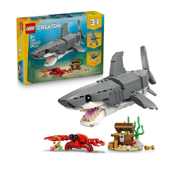 Lego Creator Fierce Shark With A Treasure Chest