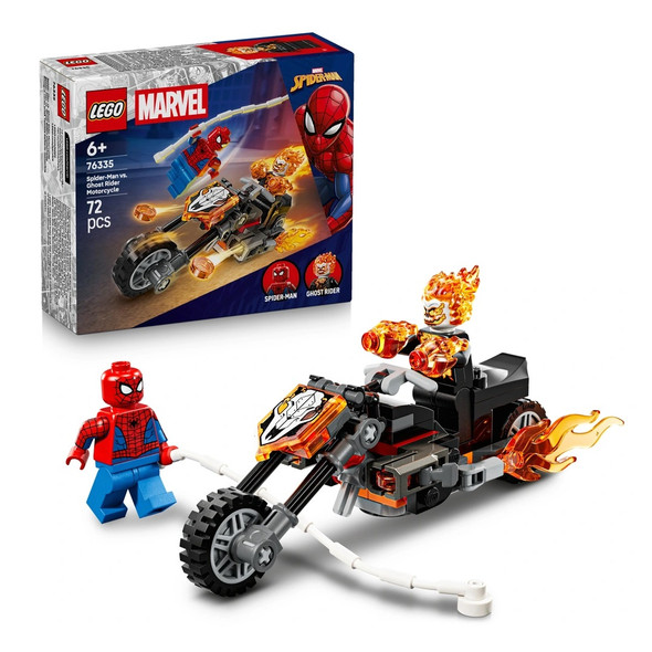 Lego Super Heroes Marvel Spider-Man Vs. Ghost Rider Motorcycle