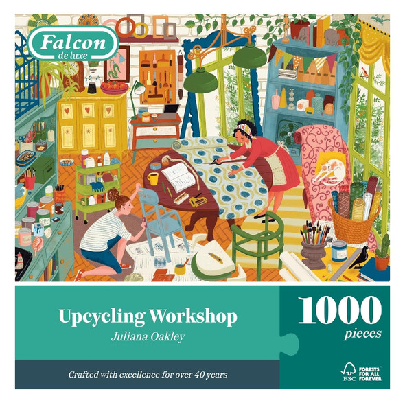 Falcon De Luxe Upcycling Workshop 1000 Piece Jigsaw Puzzle