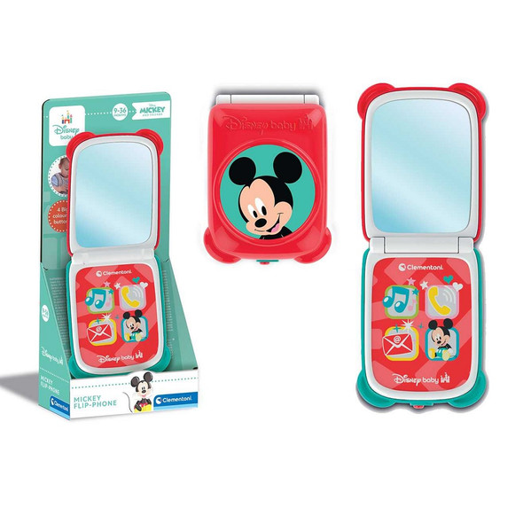 Clemontoni Disney Baby Disney Mickey Flip Phone