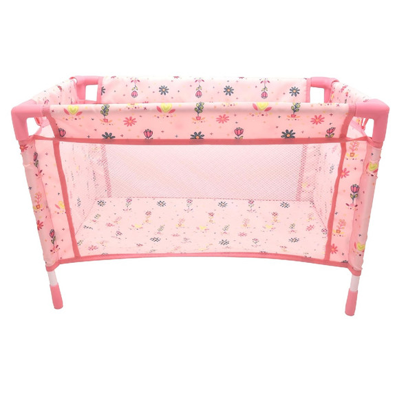 Dolls World Travel Cot, Mat And Carry Bag