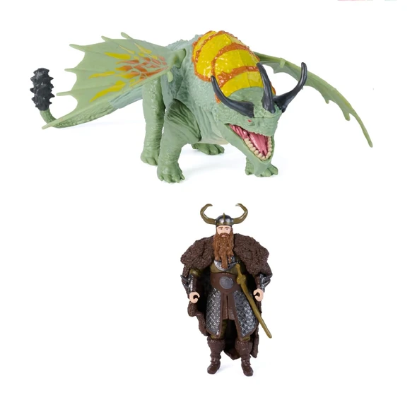Dreamwork's Dragons Viking & Dragon - Rumblehorn Soild