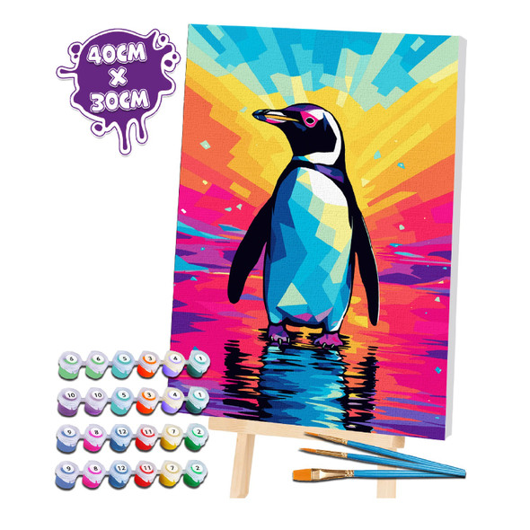 Splat Planet Penguin Paint By Numbers