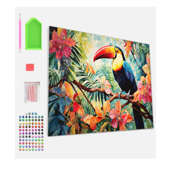 Splat Planet Toucan Diamond Art