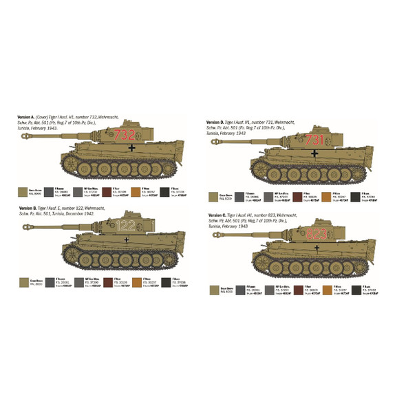 Italeri Pz. Kpfw. Vi Tiger I Ausf. E Early Production