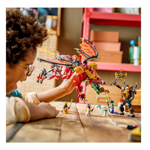 Lego Ninjago Wyldfyre's Transforming Dragon Mech