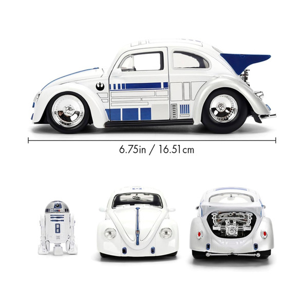 Star Wars R2D2 Vw Drag Beetle W/Fig 1:24