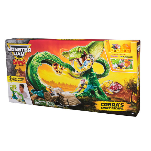 Monster Jam Mini Jams Cobra'S Crazy Escape Play Set