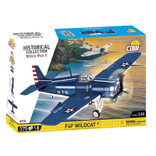 Cobi 375 Pcs Hc Wwii /5731/ F4F Wildcat-Northrop Grumman Model Kit