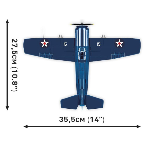 Cobi 375 Pcs Hc Wwii /5731/ F4F Wildcat-Northrop Grumman Model Kit