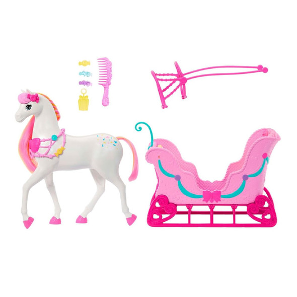 Barbie Nutcracker Land Of Sweets Horse & Sled Set