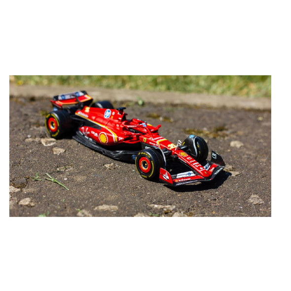 Bburago Ferrari SF-24 F1 Imola Livery 2024 Leclerc #16 and Sainz #55