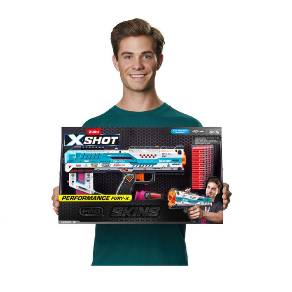 Zuru X- Shot Skins Pro Series Fury-X Blaster with 40 Darts