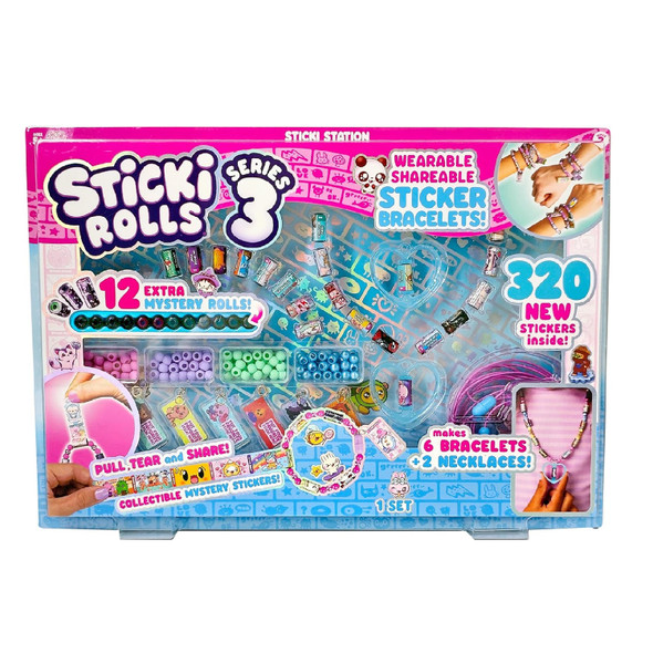 Sticki Rolls Sticki Station S3, Wearable Shareable Sticker Jewellery Kit