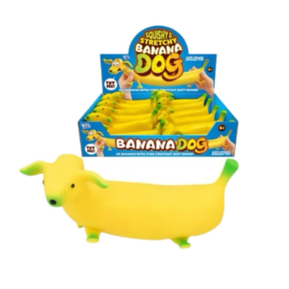 Kandy Toys 14cm Banana Dog Sensory Fidget Toy