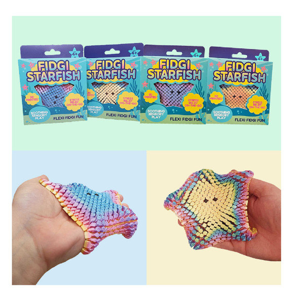 Fidgi 3D Printed Starfish Sensory Toy Assortment