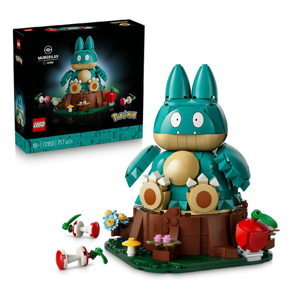 Lego Pokémon 72150 Munchlax Figure Building Set for Adults